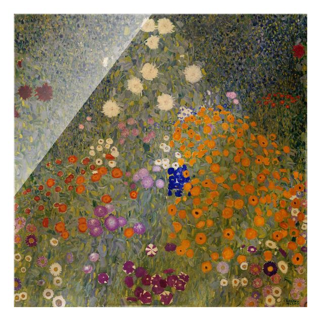 Tableau moderne Gustav Klimt - Jardin de cottage