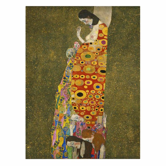 Tableau portrait Gustav Klimt - Espoir II