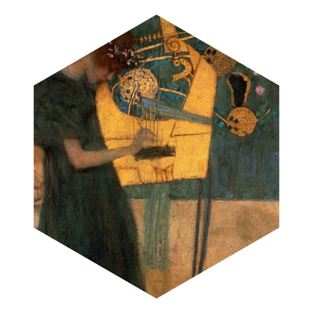 Papiers peintspanoramique hexagonal Gustav Klimt - Musique
