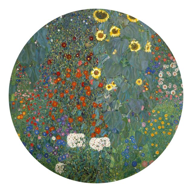 Papier peint tournesol Gustav Klimt - Tournesols de jardin