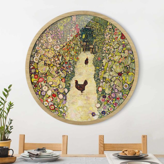 Tableaux klimt Gustav Klimt - Chemin de jardin avec poules