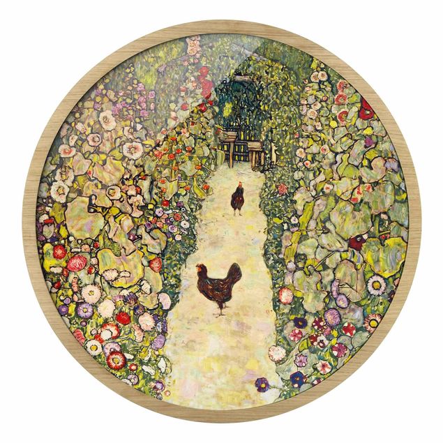 Tableaux reproductions Gustav Klimt - Chemin de jardin avec poules