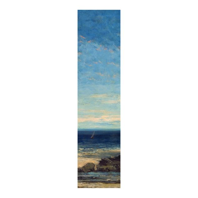 Tableau artistique Gustave Courbet - La mer - Mer bleue, ciel bleu