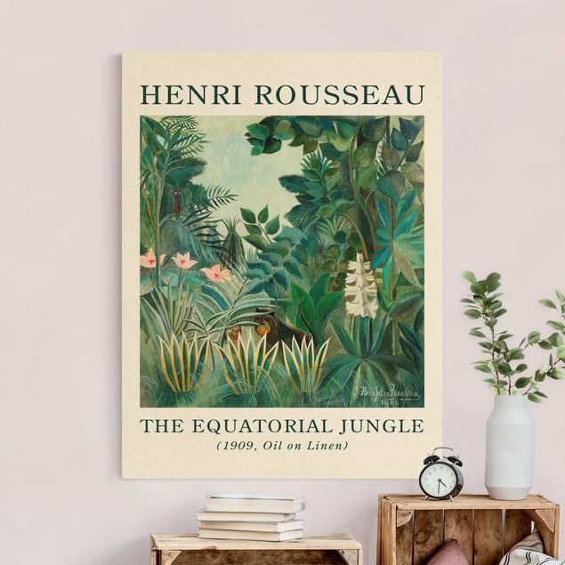 Tableaux moderne Henri Rousseau - La jungle équatoriale - Édition musée