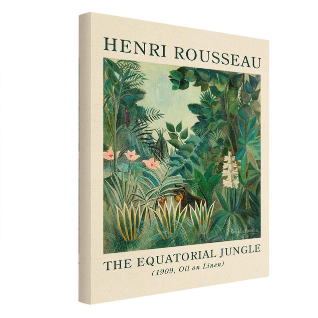 Tableaux muraux Henri Rousseau - La jungle équatoriale - Édition musée