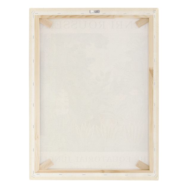 Tableau sur toile naturel - Henri Rousseau - The Equatorial Jungle - Museum Edition - Format portrait 3:4
