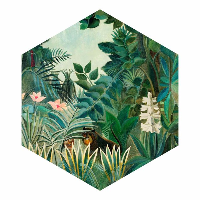 tapisserie panoramique Henri Rousseau - La jungle équatoriale