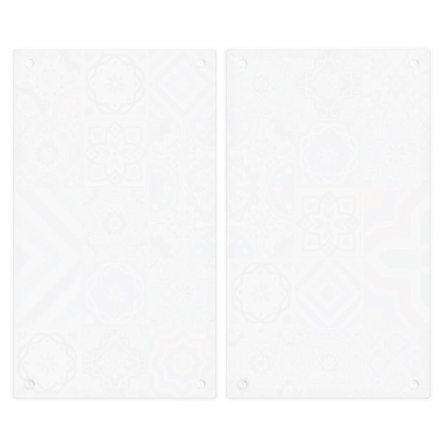 Cache plaques de cuisson en verre - Backsplash - Elaborate Portoguese Tiles
