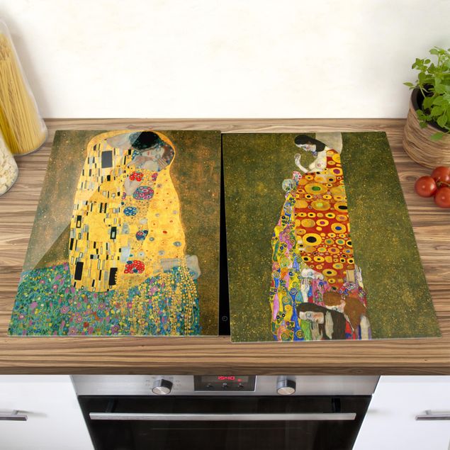 Tableaux art nouveau Gustav Klimt - Baiser et espoir