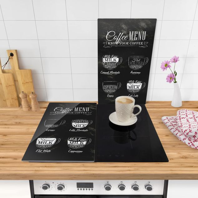 Cache plaques de cuisson Tableau des variétés de café