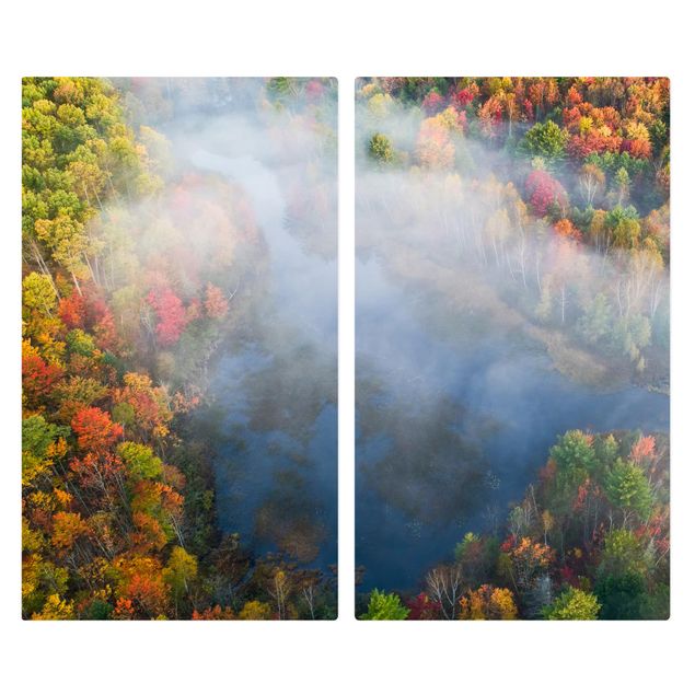 Cache plaques de cuisson en verre - Aerial View - Autumn Symphony