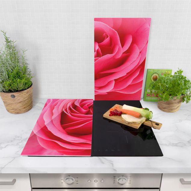 Cache plaques de cuisson Lustful Pink Rose