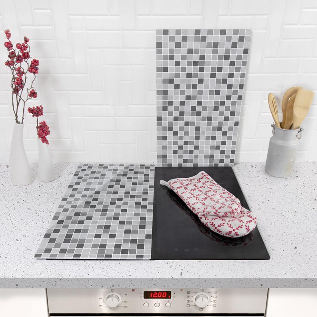 Cache plaques de cuisson en verre - Mosaic Tiles Winter Set