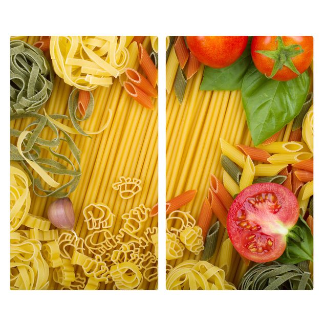 Cache plaques de cuisson en verre - Pasta Variation