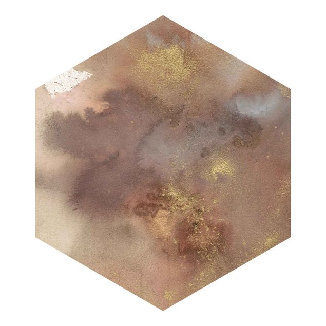 Papier peint hexagonal autocollant avec dessins - Dreaming in the Sky I