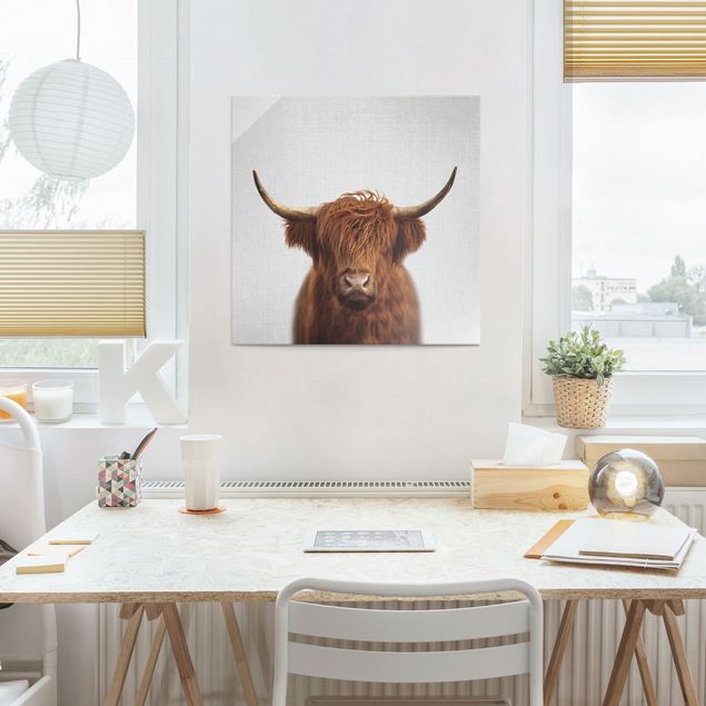 Tableaux modernes Vache Highland Harry