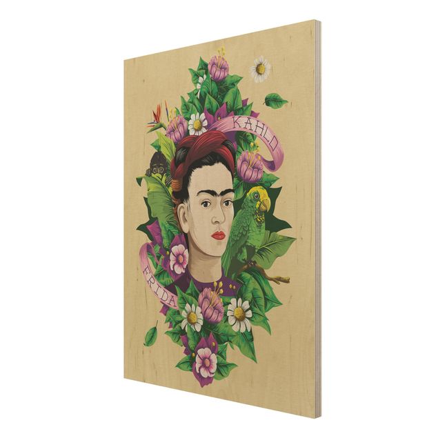 Tableaux en bois avec citations Frida Kahlo - Frida