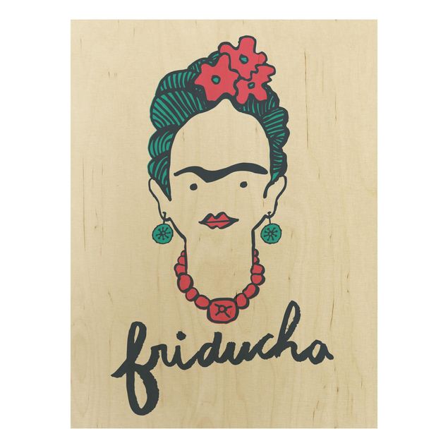 Tableaux en bois avec citations Frida Kahlo - Friducha