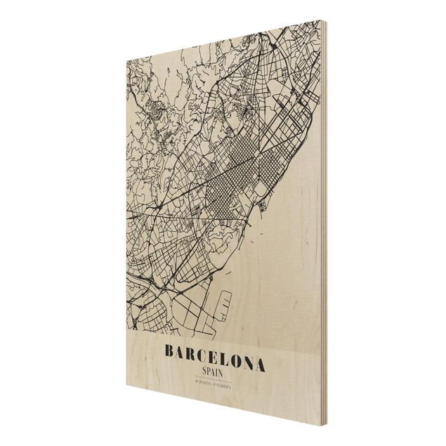 Tableaux Plan de ville de Barcelone - Classique