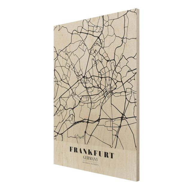 Tableaux Plan de ville de Francfort - Classique