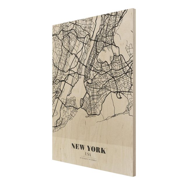 Tableaux muraux Plan de la ville de New York - Classique