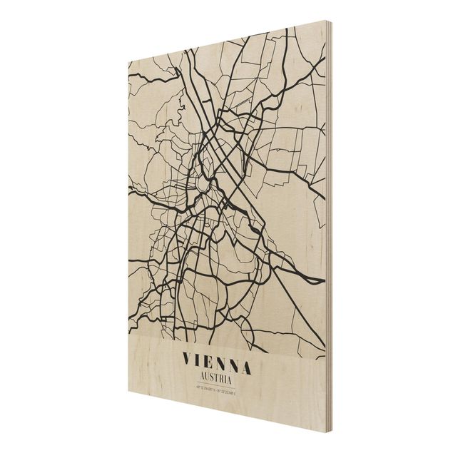 Tableaux Plan de ville de Vienne - Classique