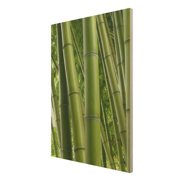 Tableaux en bois avec paysage Bambous No.1