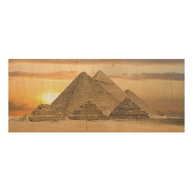 Tableaux en bois avec paysage Rêve d'Egypte