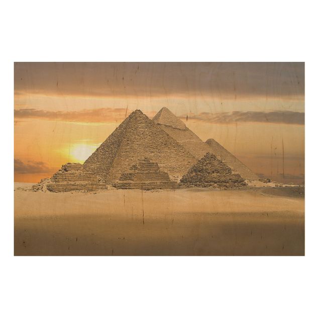 Tableaux en bois avec paysage Rêve d'Egypte