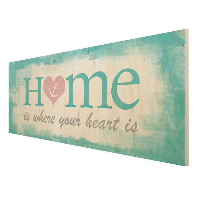 Tableaux muraux No.YK33 Home Is Where Your Heart Is
