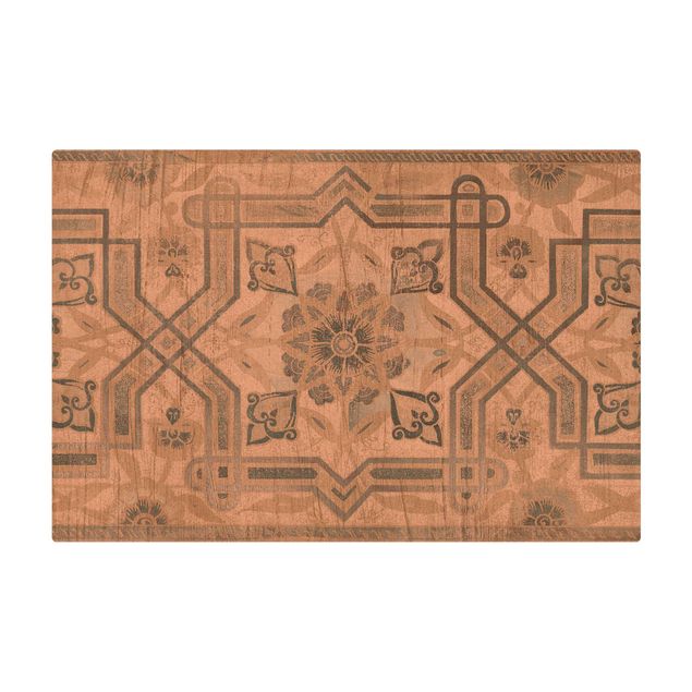 tapis sous table à manger Panneaux en bois Perses Vintage III