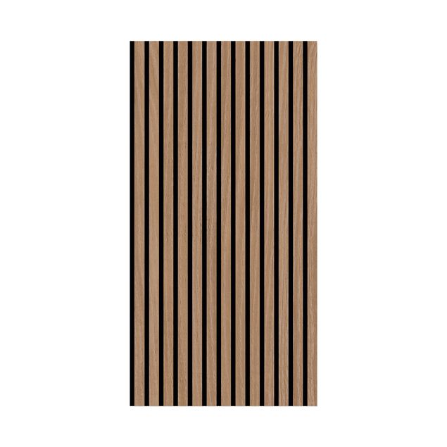 Panneau acoustique - Mur en bois chêne foncé - 52x104 cm