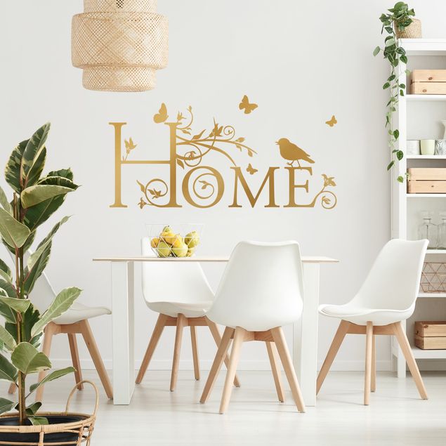 Stickers muraux famille Home floral