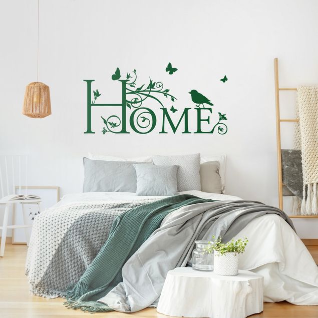 Stickers muraux home sweet home Home floral