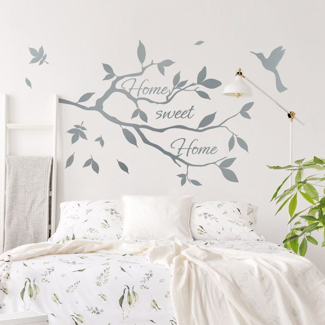 Stickers phrase famille Home Sweet Branch