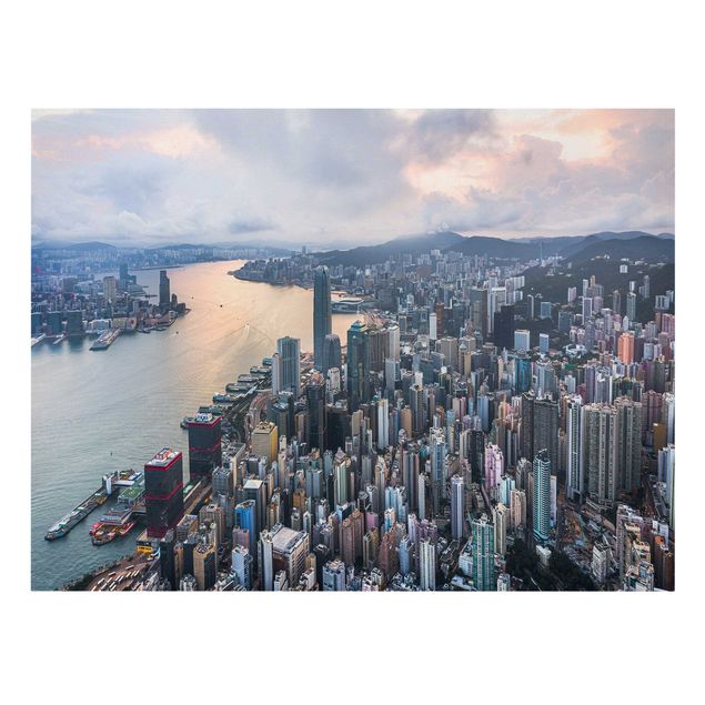 Tableaux gris Hong Kong à l'aube