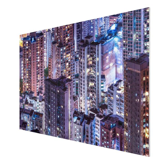 Tableau moderne Mer de lumières de Hong Kong