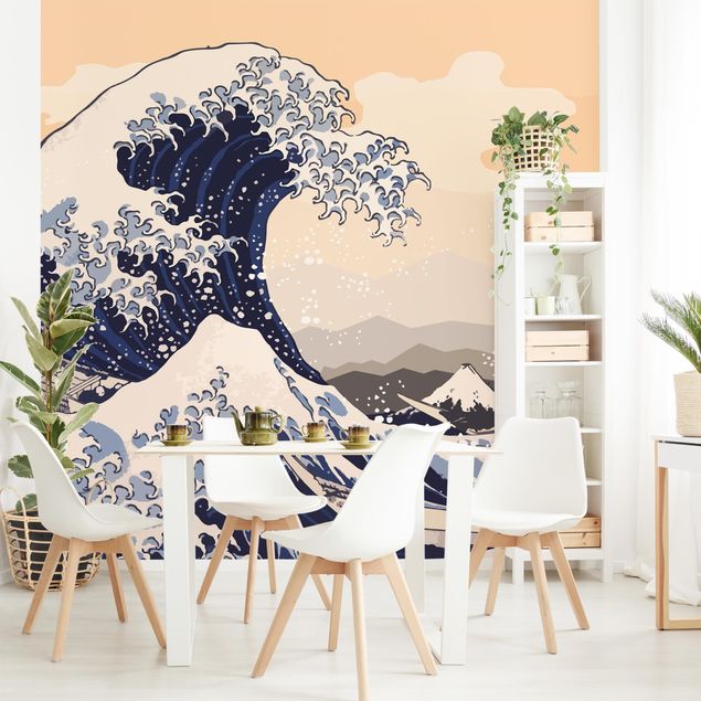 Tapisserie paysage Illustration - La grande vague de Kanagawa