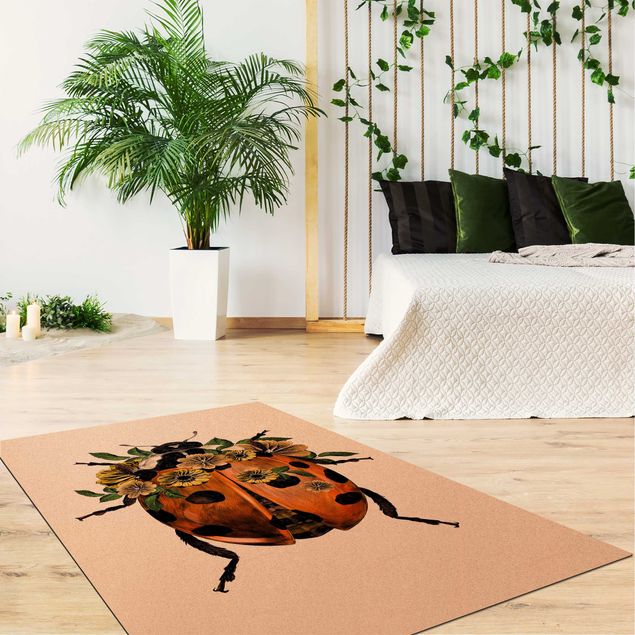 tapis rouge salon Illustration -  Coccinelle Florale