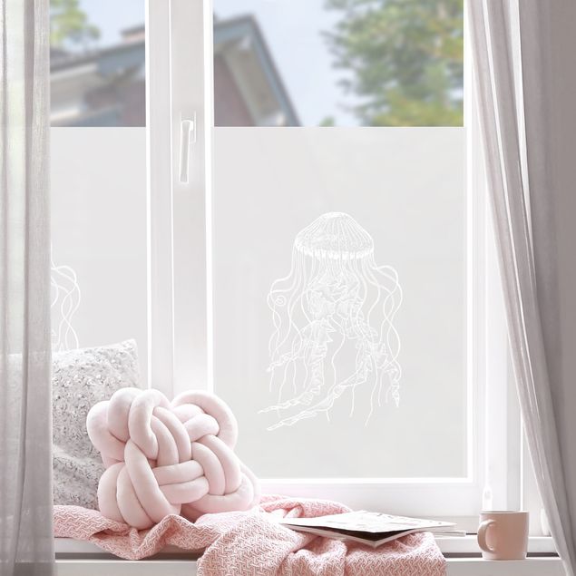 Film occultant fenêtre Illustration Jellyfish
