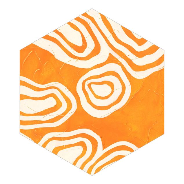 papier peint xxl Îles dans l'océan orange