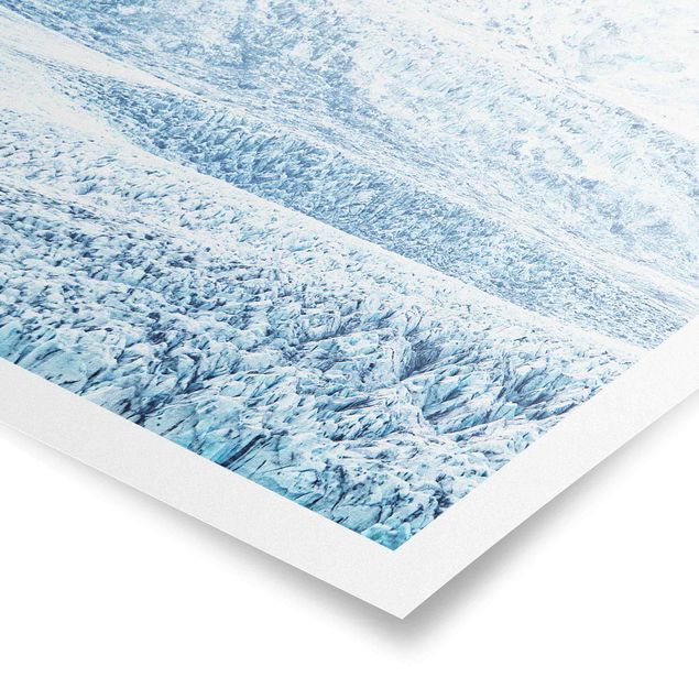 Poster paysage Motif de Glacier Islandais
