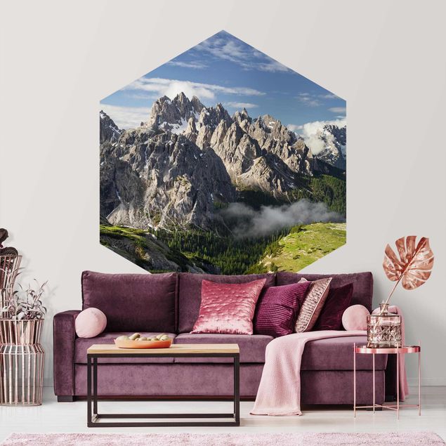Papier peint panoramique paysage Alpes italiennes