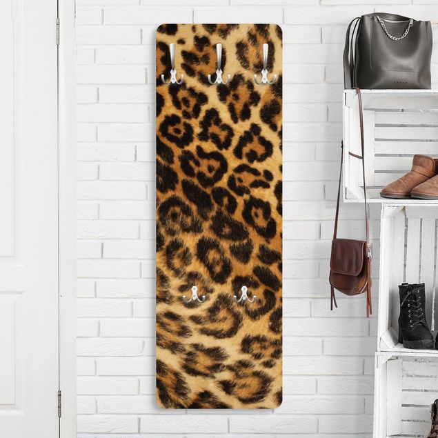 Porte-manteaux muraux avec dessins Peau de jaguar