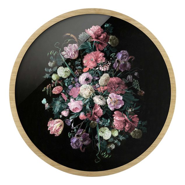 Tableaux modernes Jan Davidsz De Heem - Bouquet de fleurs sombres