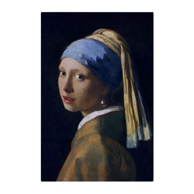 Tableaux reproduction Jan Vermeer van Delft - La jeune fille au collier d'oreilles de perles