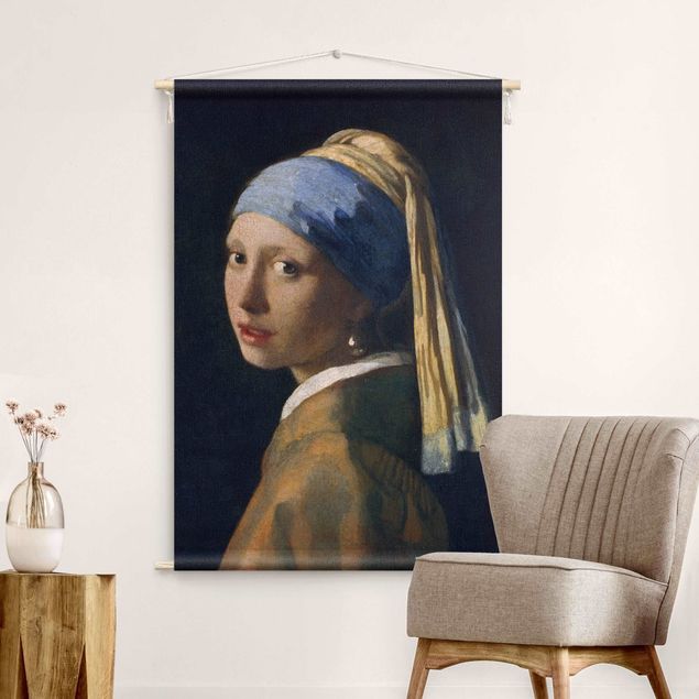 tenture xxl Jan Vermeer Van Delft - Girl With A Pearl Earring
