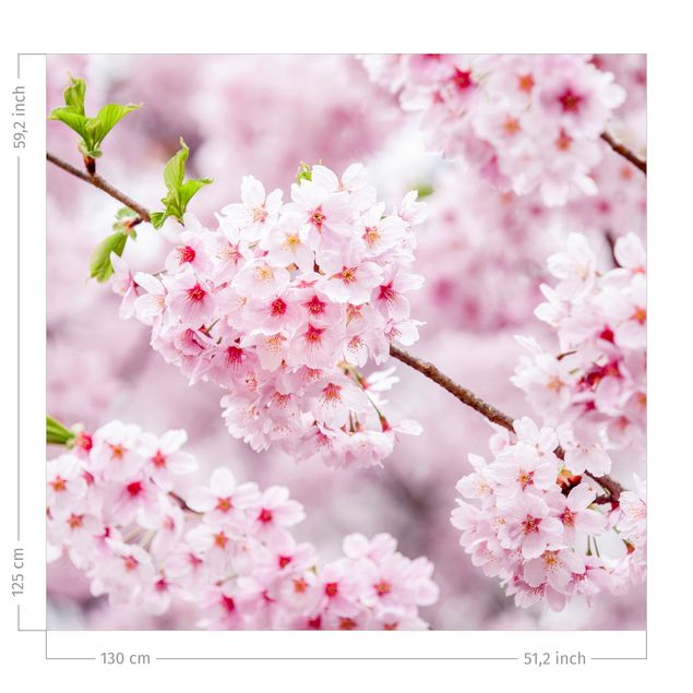 rideaux salon moderne Japanese Cherry Blossoms