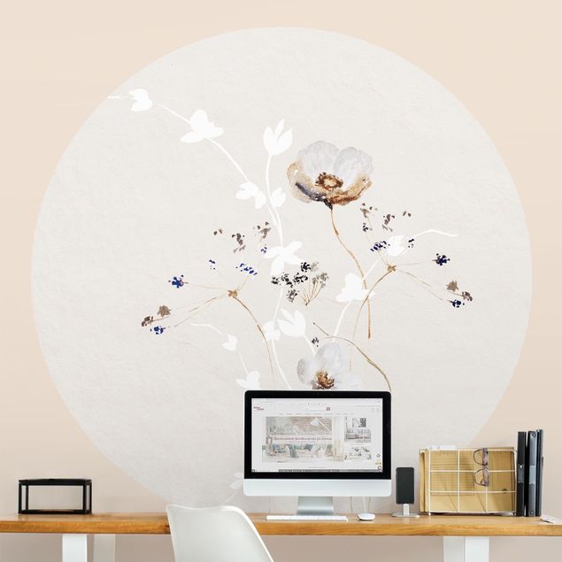 Papier peint moderne Ikebana japonais