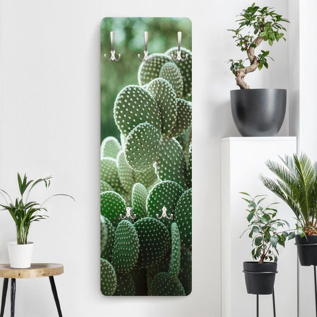 Porte-manteaux muraux avec fleurs Cactus